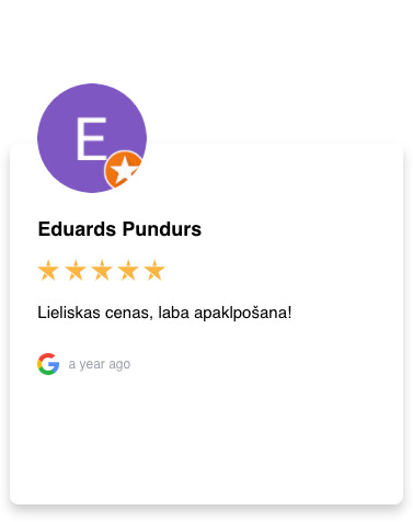 klientu vērtējums