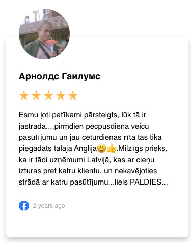 klientu vērtējums