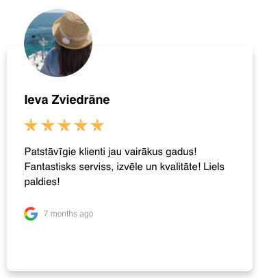 klientu vērtējums