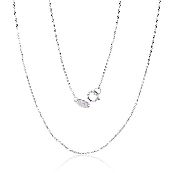 Baltā zelta ķēdīte "Enkurs 0.8 mm"