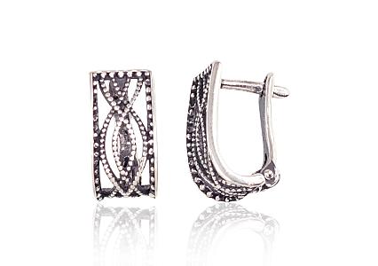 Silver earrings