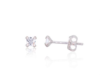 Hõbedast kõrvarõngad tsirkoonidegaga