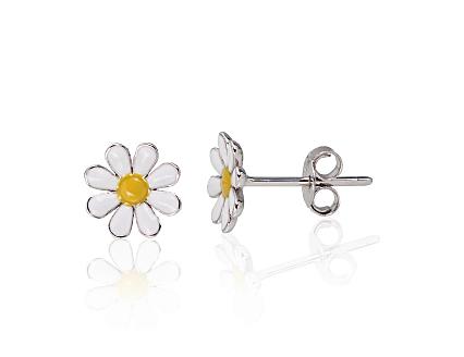 Ohrringe aus Silber mit Juwelieremaille