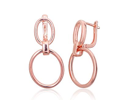 Серьги из серебра с золотым покрытием