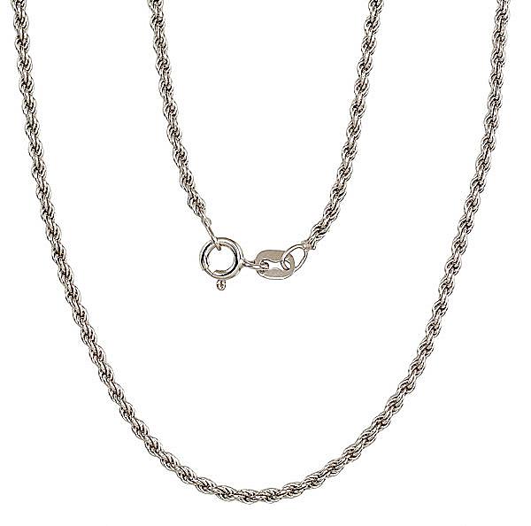 Sudraba ķēdīte "Tauvas (Rope) 2 mm"