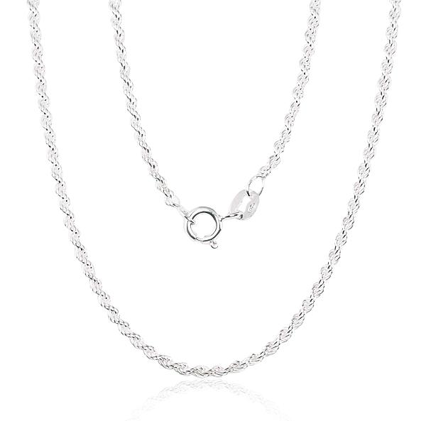 Sudraba ķēdīte "Tauvas (Rope) 2 mm"