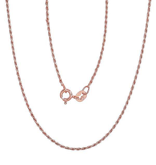 Sudraba ķēdīte ar zelta pārklājumu "Tauvas (Rope) 1.1 mm"