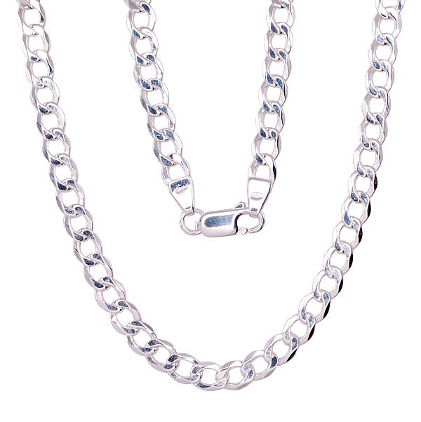 Sudraba ķēdīte "Kartjē 4.5 mm"