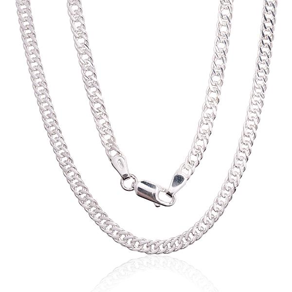 Sudraba ķēdīte "Rombs 4 mm"
