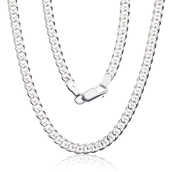 Sudraba ķēdīte "Kartjē 4 mm"