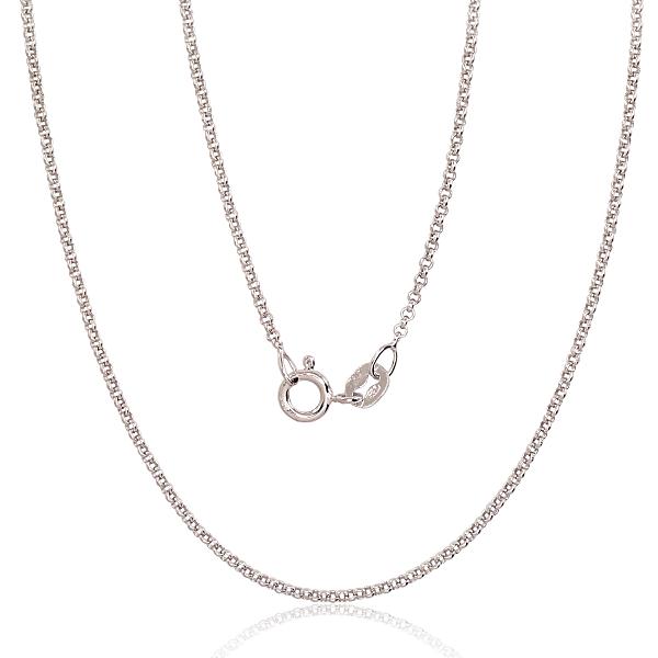 Sudraba ķēdīte "Rollo 1 mm"