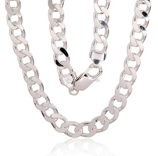Sudraba ķēdīte "Kartjē 7.5 mm"