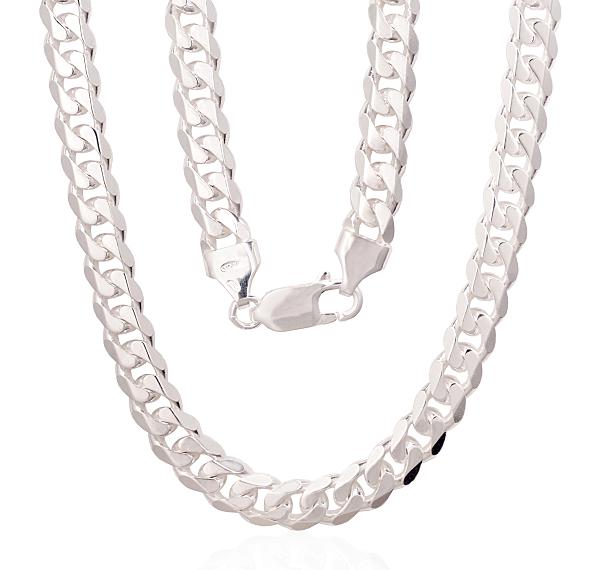 Sudraba ķēdīte "Kartjē 6 mm"